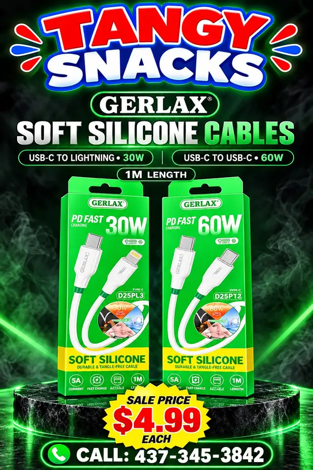 CHARGING CABLES - $5.00 EACH