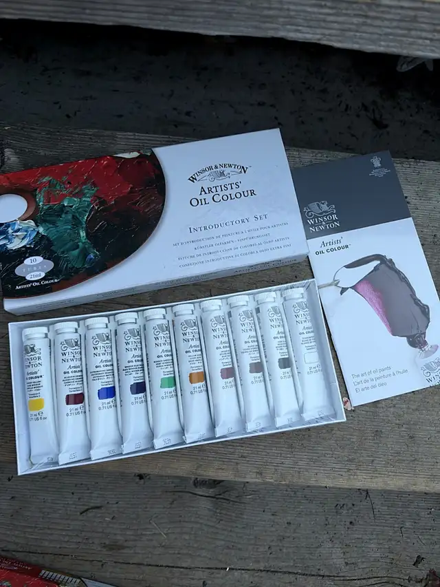 Winsor & Newton Artists Oil Paint Set 10x21ml New Sealed