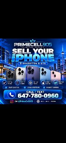 Sell Your iPhone for Cash | Brampton & GTA | PrimeCell905