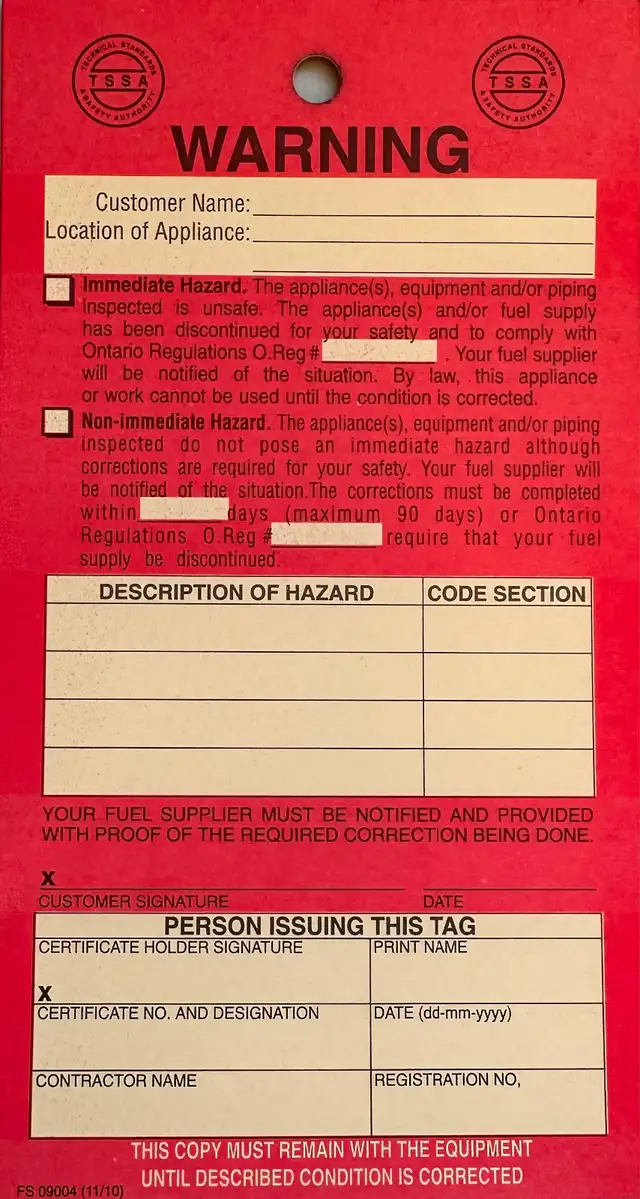 Furnace Been Red Tagged? Free Second Opinions -905-243-8963