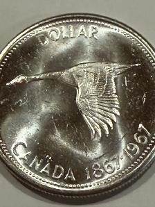 1967 CAN roll of (20)  Silver Dollar Coins  MS-64  Uncirculated - Photo 4