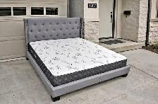 Queen or Double or King size bed frame with mattress for sale