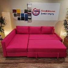 EXCELLENT Magenta pink IKEA sectional sofa bed   FREE DELIVERY