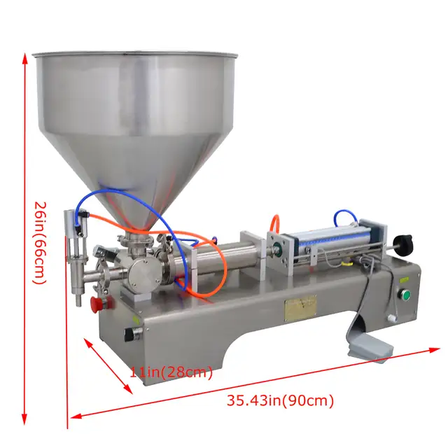 50-500ml Single Head Liquid Paste Filler 160404