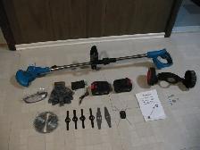 3 in 1 Cordless Grass Trimmer with Wheels, BRAND NEW