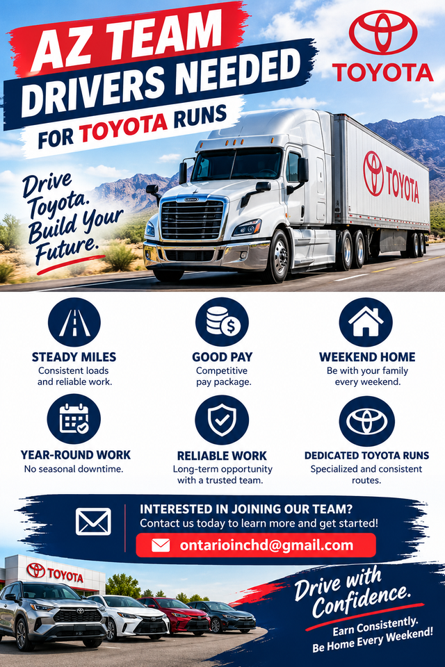 Az team driver Needed Immidatly