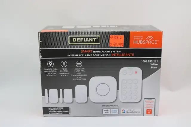 Defiant Smart Home Alarm Kit with WiFi and Bluetooth (#44628-2)