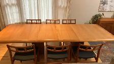 Mid century TEAK TECK Dining room set. Buffet. TRÈS GRANDE Table - Photo 2