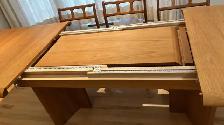 Mid century TEAK TECK Dining room set. Buffet. TRÈS GRANDE Table - Photo 6