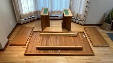 Mid century TEAK TECK Dining room set. Buffet. TRÈS GRANDE Table - Photo 9
