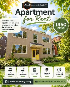 BEAUTIFUL 2-BEDROOM APARTMENT FOR RENT – OSBORNE AREA, WINNIP