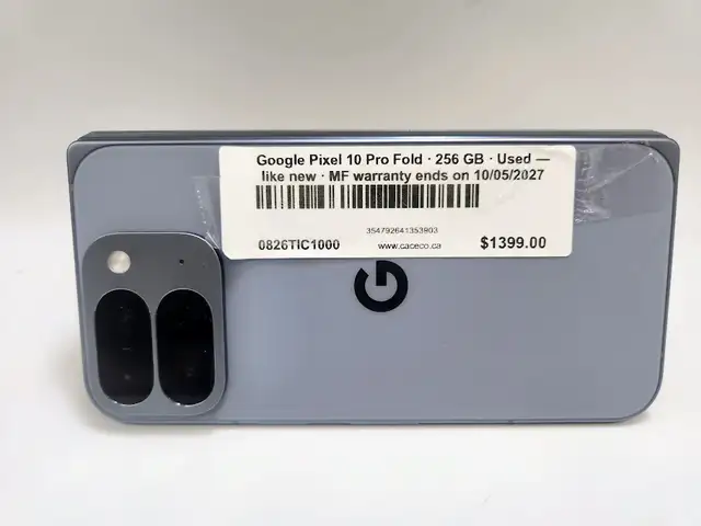 Google Pixel 10ProFold 256gb Still Under Google Warranty