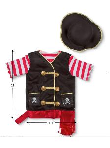 Pirate Costume by Mellisa and Doug Ages 3-6 worn once - Photo 4