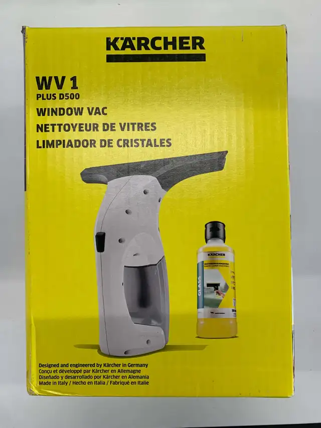 Plus D500 Cordless Window Vac is a compact, battery-powered hand