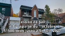 CESSION DE BAIL - 4 1/2 près du metro Jarry (1 nov.)