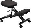 Ergonomic Kneeling Chair Steel frame Knee Stool in Black Fabric - Photo 2