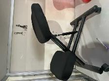 Ergonomic Kneeling Chair Steel frame Knee Stool in Black Fabric - Photo 4
