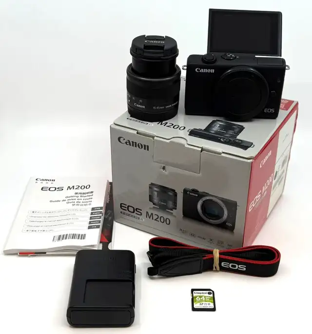 Canon EOS M200 Mirrorless Camera   15-45mm IS STM Lens $649