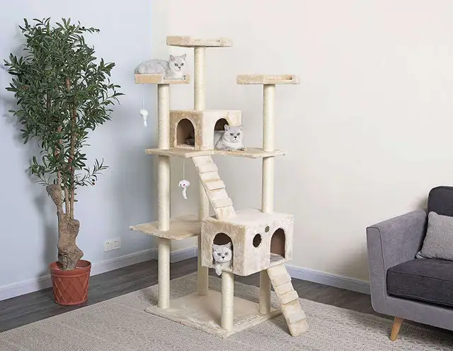 Summer Special 71" Five Tier Cat House Beige was $229 now $120