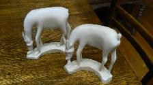 Ivoire Africain Antique 1940 Paire de Cerf (Impala) - Photo 2