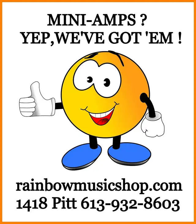 Mini-Amps ? Rainbow Music Shop has 'em !