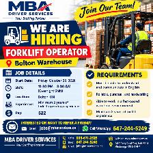 Required Forklift Driver