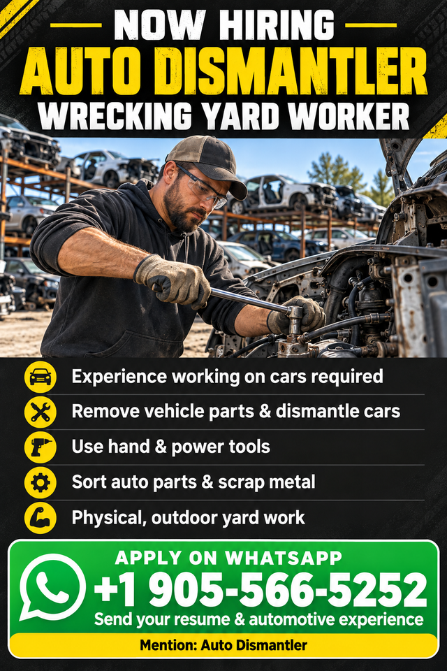 Scrap Yard Employees - Start ASAP