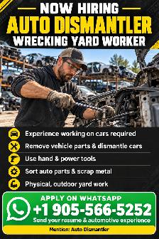 Scrap Yard Employees - Start ASAP