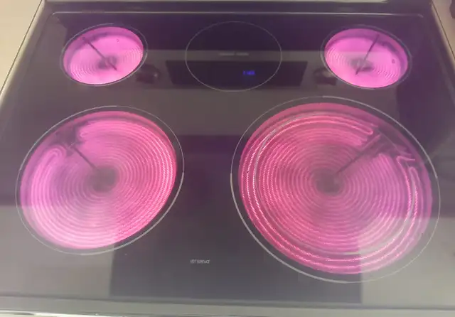 Glass top stove