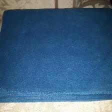 COUVERTE NEUVE DOUCE BLEUE MARIN 4x5 PIEDS 100% POLYESTER $10.00 - Photo 2