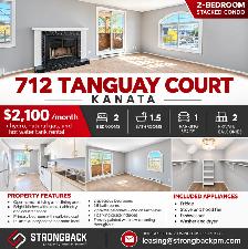 712 Tanguay Court, Kanata – 2 Bedroom, 1.5 Bathroom Condo