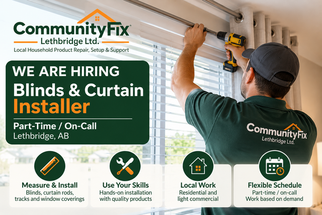 Part-Time / On-Call Blinds & Curtain Installer