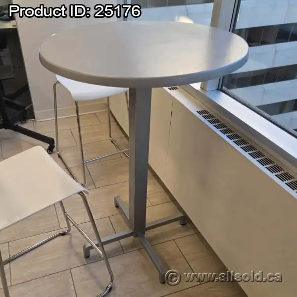 30' Grey Bar Height Bistro Table