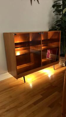 Mid century modern. TEAK TECK. Vitrine, sideboard, vinyl record - Photo 7