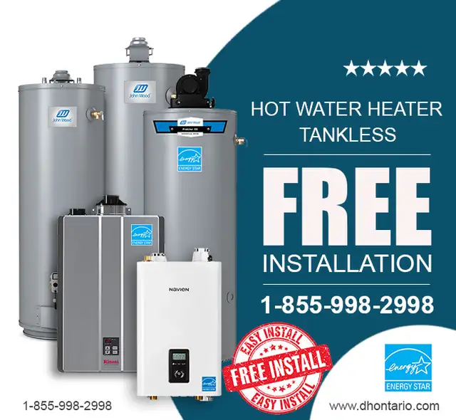 Upgrade your Water Heater Today! Buy, Rent, Finance in Barrie