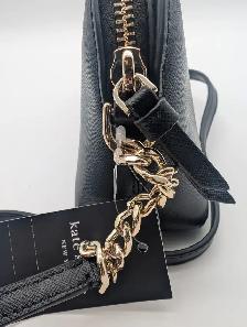 (B5089) Kate Spade Cameron Hilli Black Saffiano Leather Cross... - Photo 8
