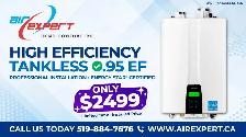 TANKLESS WATER HEATER TANKLESS WATER HEATER TANKLESS  INSTALLED