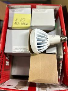 10- BHLED-BR3012-WWD 12-watt dimmable BR30 LED blubsAS PICTURED