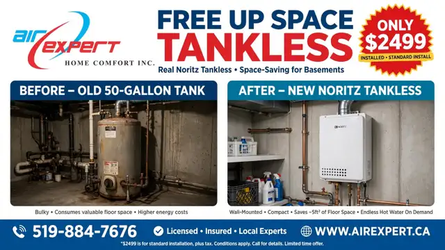 TANKLESS WATER HEATER TANKLESS WATER HEATER TANKLESS  INSTALLED