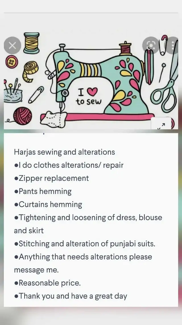 stitching and alterations services