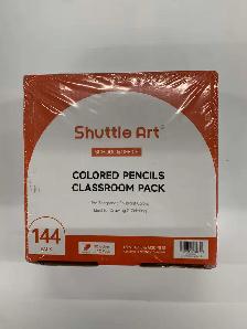 Shuttle Art 144 PCS Colored Pencils Bulk, 12 Assorted Colors