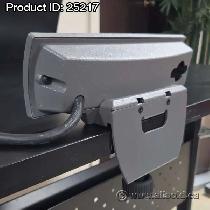 Grey & Black Desktop Mounted Clamp-On 3 Port Power Unit - Photo 3