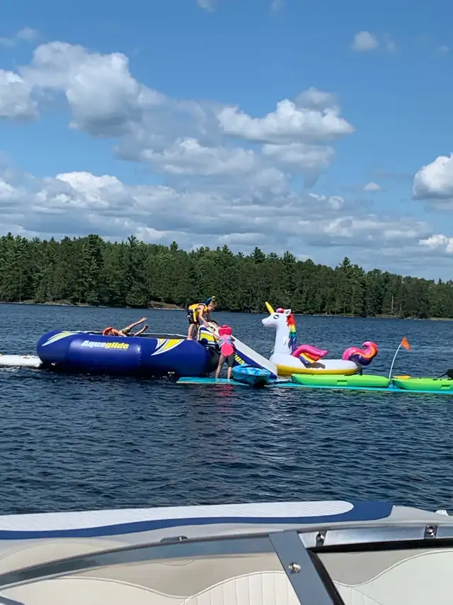 lake trampoline