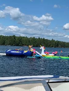 lake trampoline