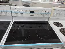 Samsung 30' White Electric Glass Ceramic Top Stove Oven Range - Photo 2
