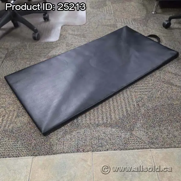 Black Exercise Training Mat 47' x 24' x 1.5' H