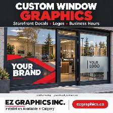 Custom Window Graphics & Storefront Decals Calgary