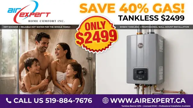 TANKLESS WATER HEATER TANKLESS WATER HEATER TANKLESS  INSTALLED