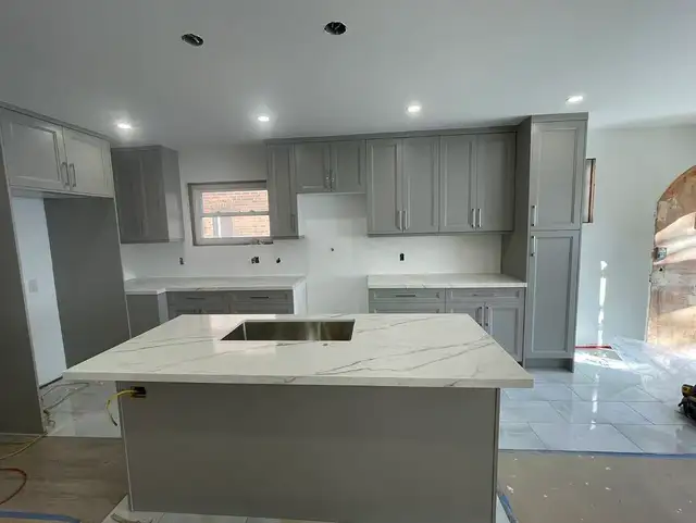Cash and Carry solid wood painted kitchen and bathroom cabinets