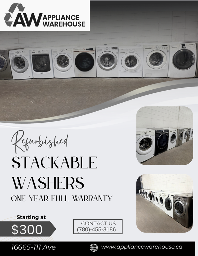 REFURBISHED WASHERS STARTING AT $299 !!